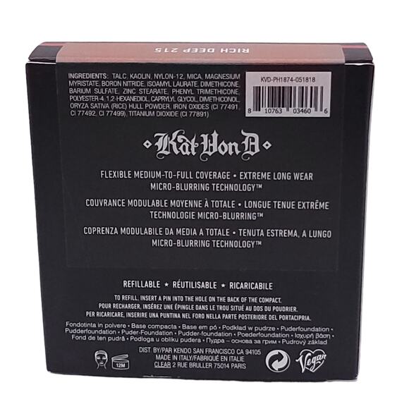 Kat Von D Lock It Foundation Rich Deep 215 - Picture 4 of 4